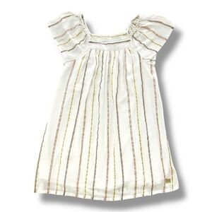Carrémont Beau | Metallic Striped Cotton Dress (6 yrs)